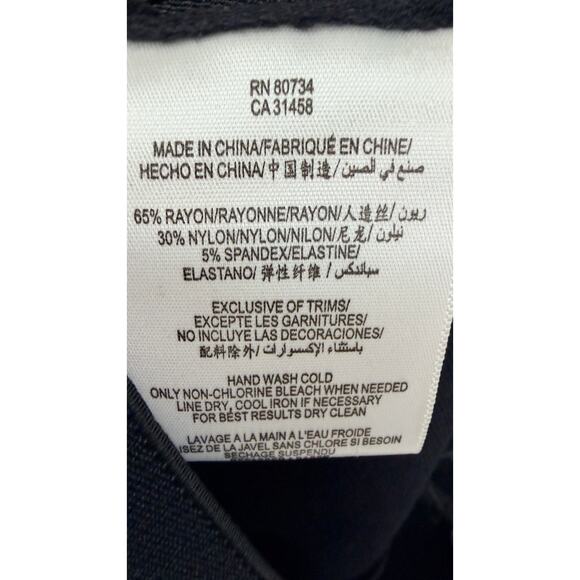 BCBGMAXAZRIA Mason Skinny Pant Black L Stretch Dress Legging NWT - Picture 4 of 4